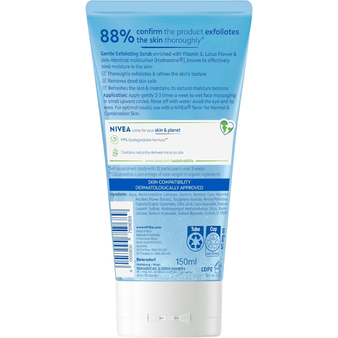 NIVEA Gentle Exfoliating Face Scrub 150ml