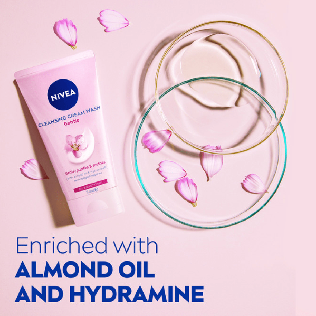 NIVEA Gentle Cream Wash for Dry & Sensitive Skin – 150ml