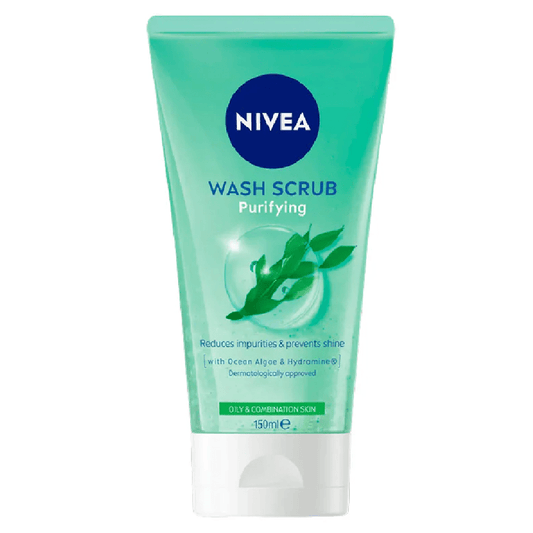 NIVEA Purifying Wash Scrub for Oily & Combination Skin – 150 ml