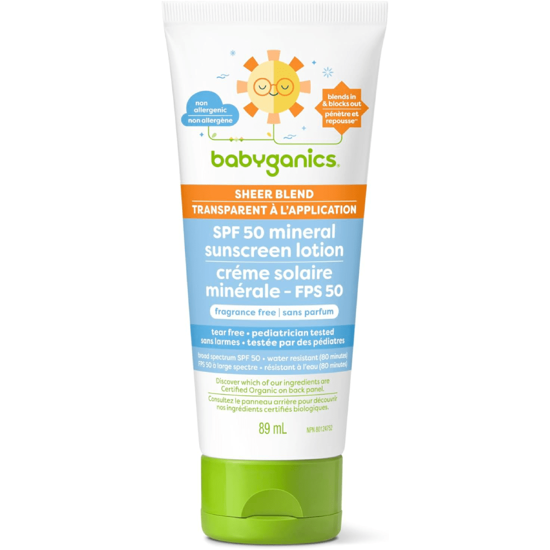Babyganics Totally Tropical Mineral Sunscreen Lotion, SPF 50 (88 mL)