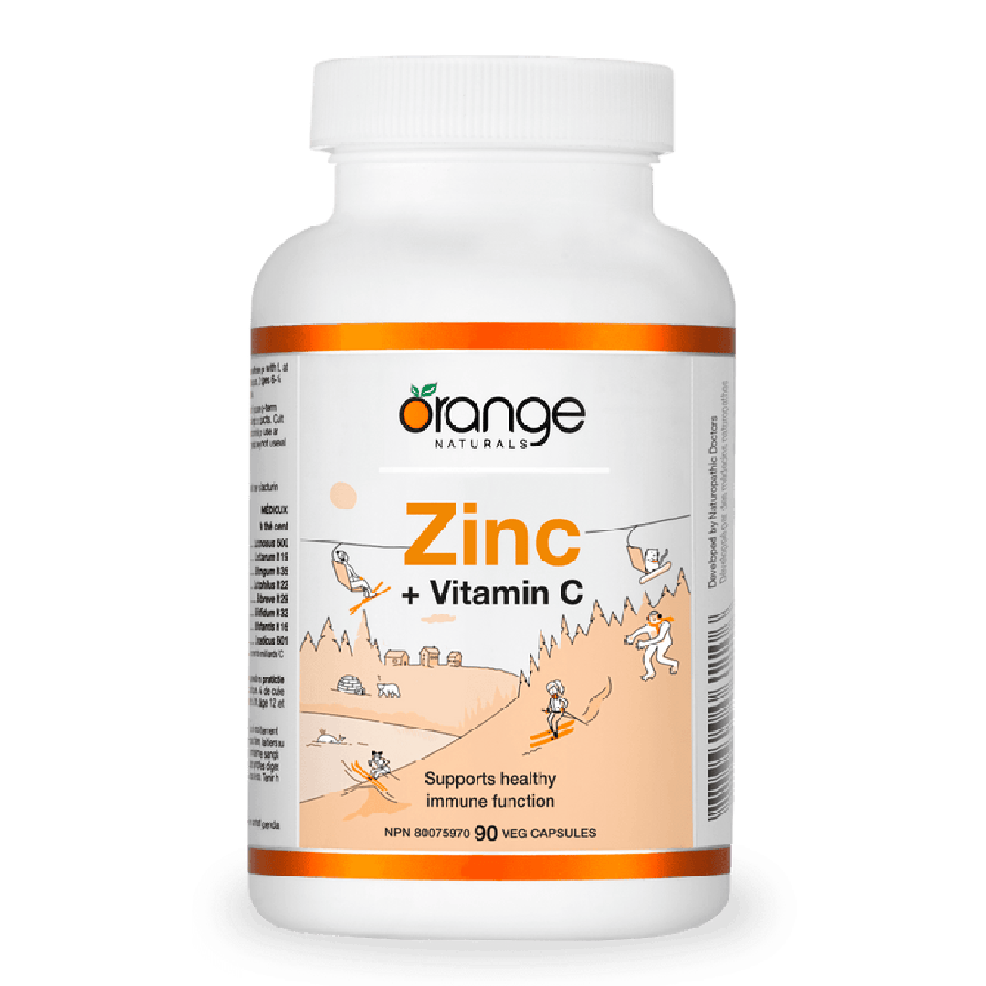 Orange Naturals Zinc + Vitamin C 90 V-Caps
