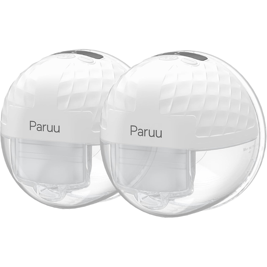 Paruu P10 Hands-Free Wearable Breast Pump 2 Pack (White)