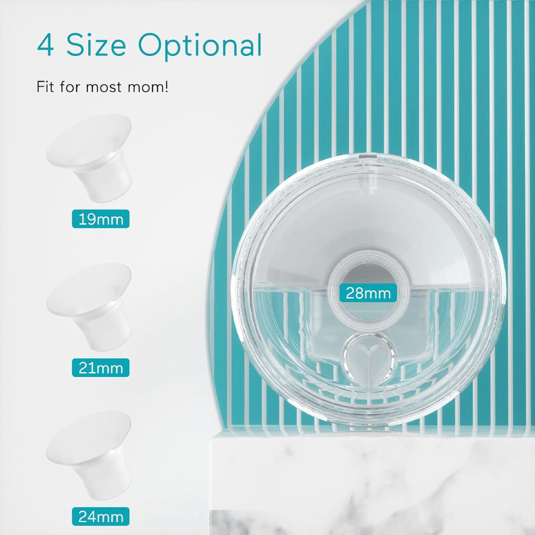 Paruu P10 Hands-Free Wearable Breast Pump 2 Pack (White)
