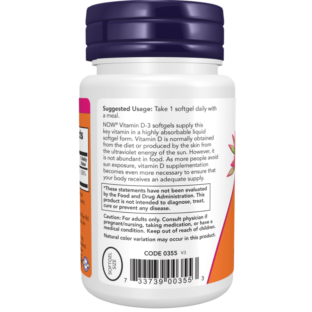 NOW Foods Vitamin D-3 2000 IU