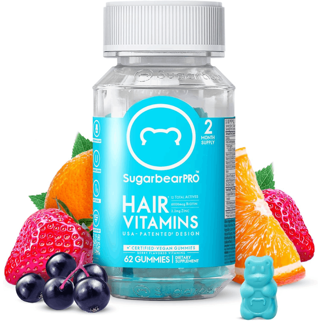 SugarbearPRO Hair Vitamin Gummies (Biotin 6000mcg)