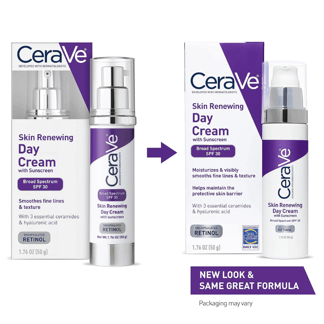 CeraVe Skin Renewing Day Cream SPF 30 with Retinol