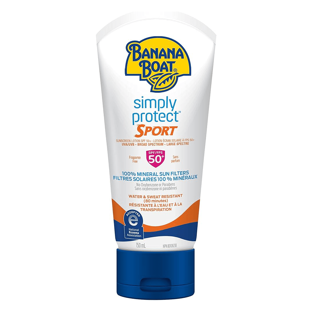 Banana Boat Simply Protect Sport Sunscreen SPF50 Lotion 6oz
