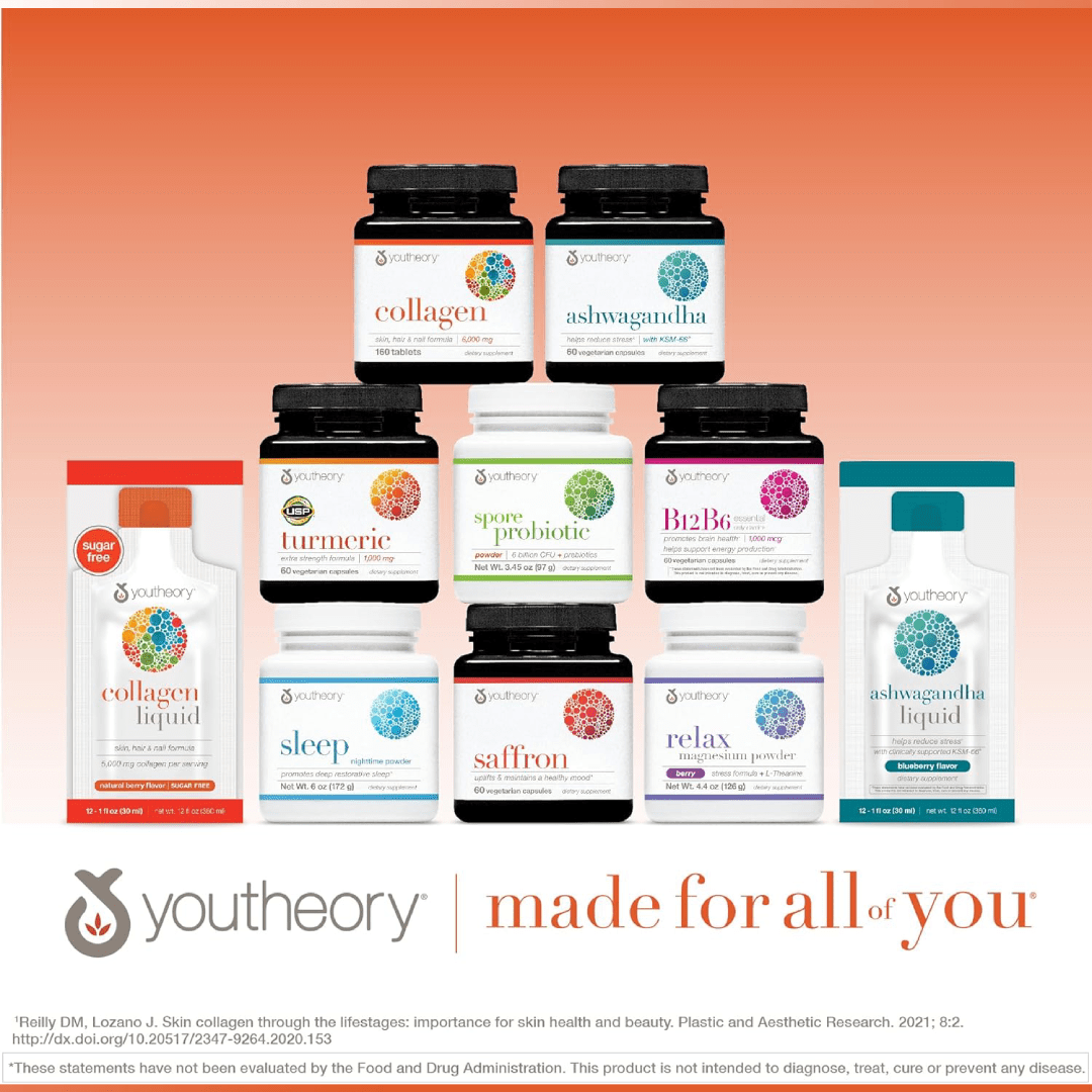 Youtheory Collagen Powder with Vitamin C &amp; Biotin 231g