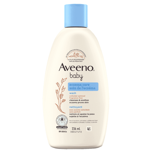 AVEENO Baby Eczema Care Wash Soothing bath time for baby 236ml