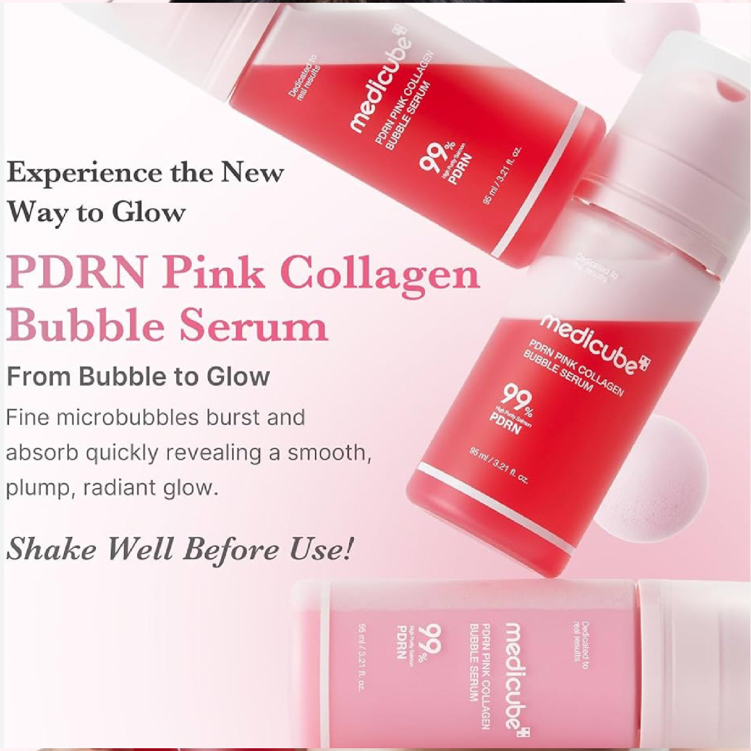 Medicube PDRN Pink Collagen Bubble Serum 95ml