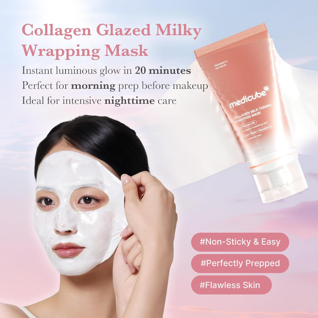 Medicube Collagen Milk Toning Wrapping Mask – 75ml