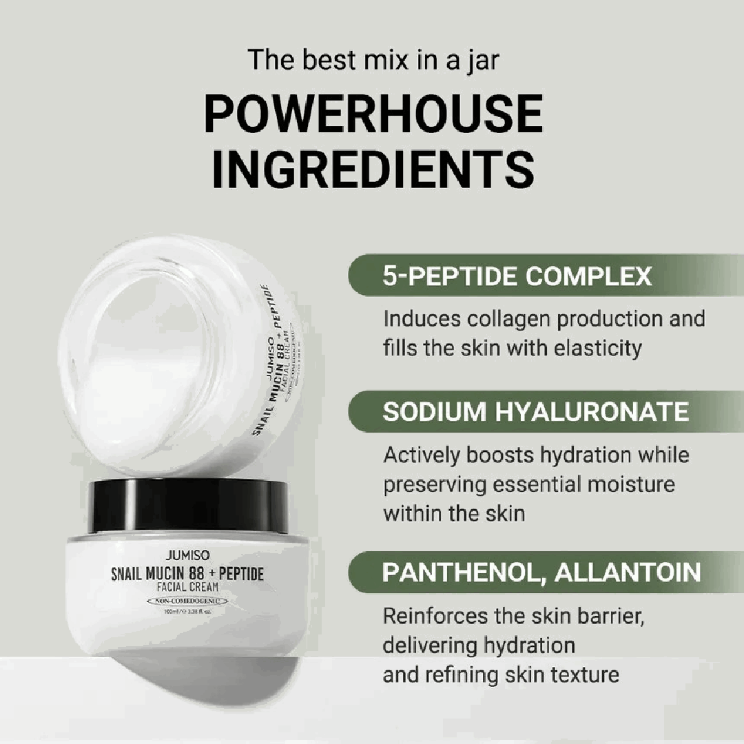 Jumiso Snail Mucin 88% + Peptide Cream 100ml