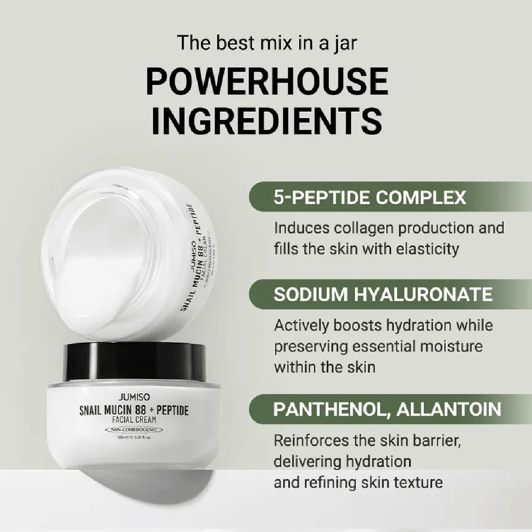 Jumiso Snail Mucin 88% + Peptide Cream 100ml