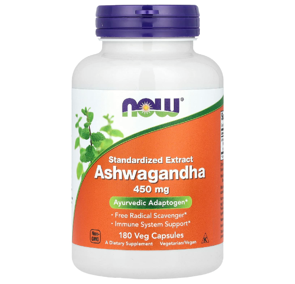 NOW Foods Ashwagandha Extract 450mg – 180 Veg Capsules
