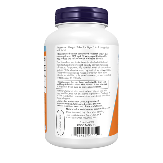 NOW Foods Ultra Omega-3 Fish Oil 180 Softgels