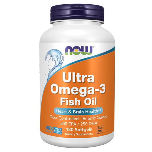 NOW Foods Ultra Omega-3 Fish Oil 180 Softgels