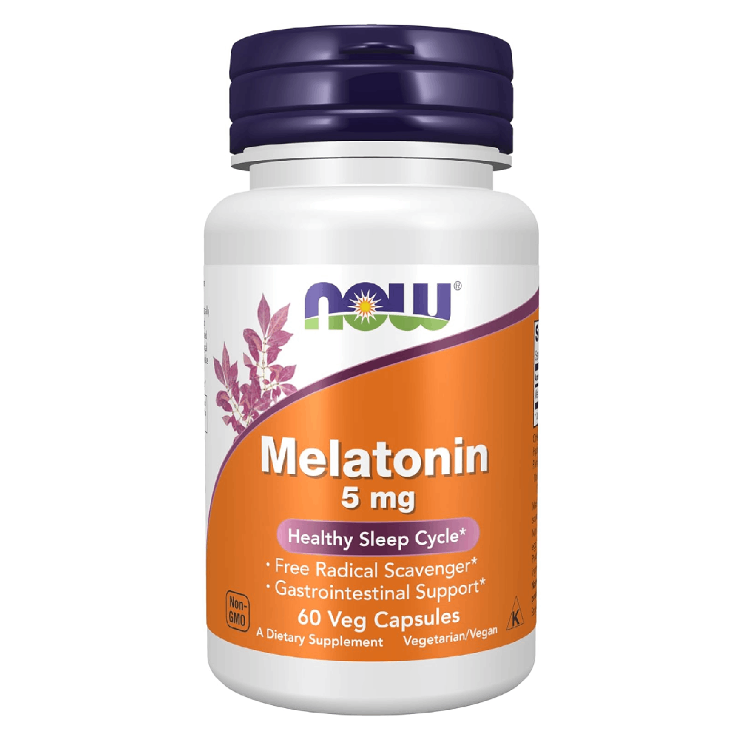 NOW Foods Melatonin 5 mg Veg Capsules