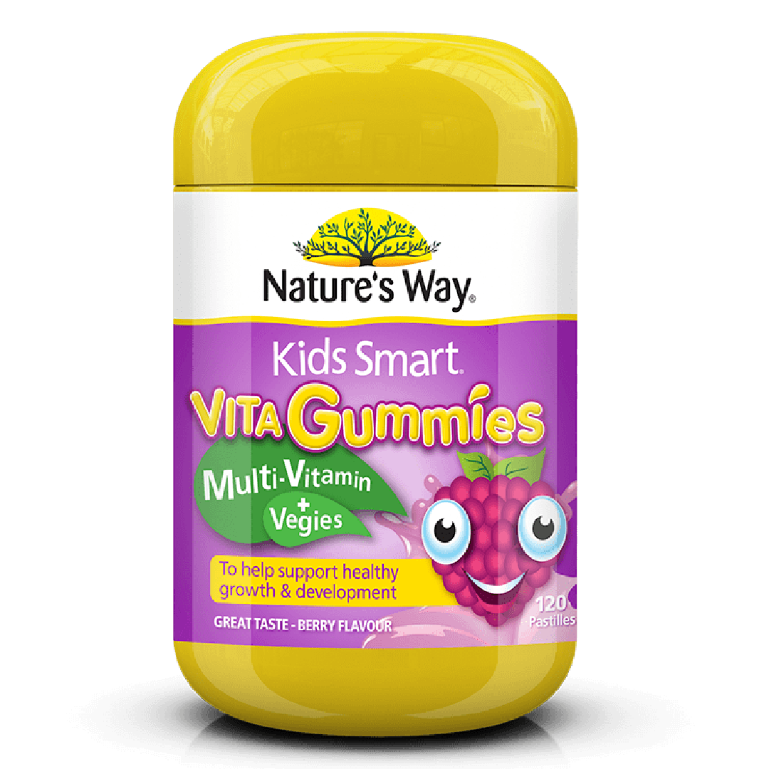 Nature’s Way Kids Smart Vita Gummies Multivitamin + Vegies – 170 Pastilles