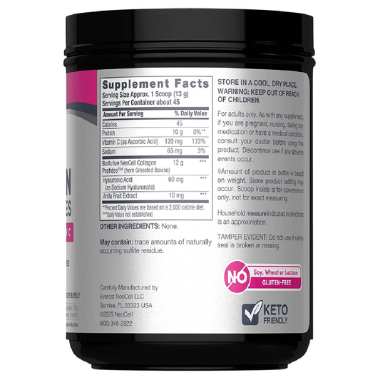 NeoCell Super Collagen Plus Powder with Vitamin C &amp; Hyaluronic Acid 585g
