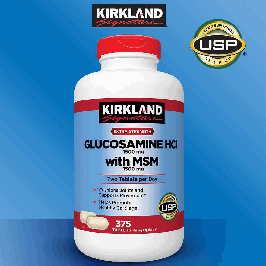 Kirkland Glucosamine + MSM 375 Tablets – Joint Support