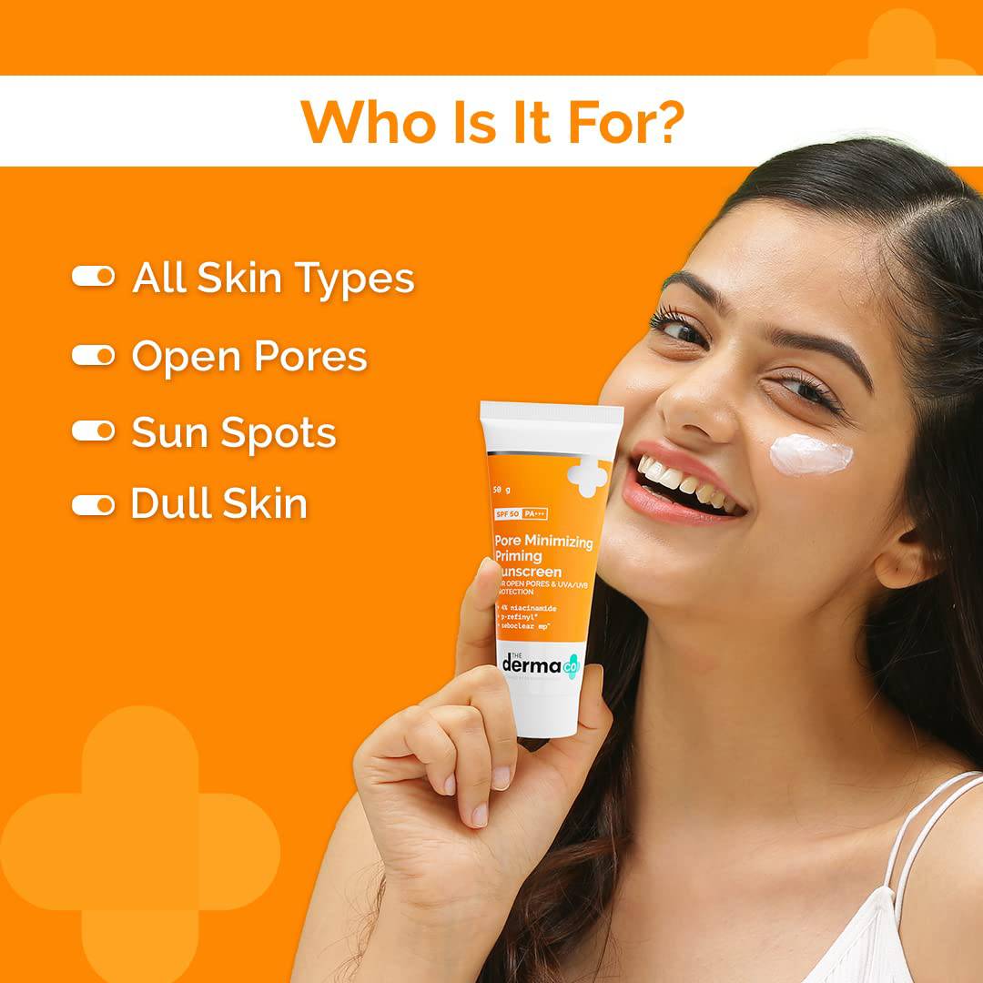 The Derma Co Pore Minimizing Sunscreen SPF50 | 50g