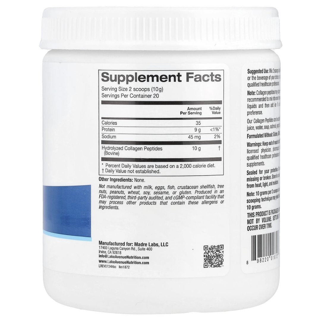 Lake Avenue Collagen Peptides 200g