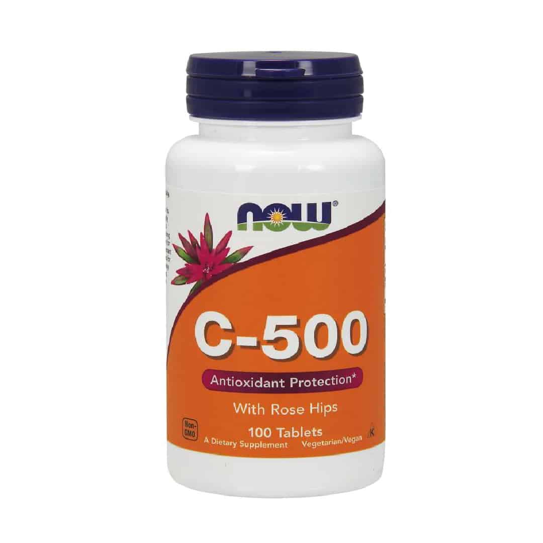 NOW Foods Vitamin C-500 (100 Tablets)