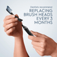 Oral-B Clic Toothbrush Matte Black – 2 Brush Heads & Magnetic Holder