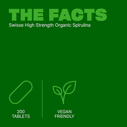 Swisse High Strength Organic Spirulina 200 Tablets