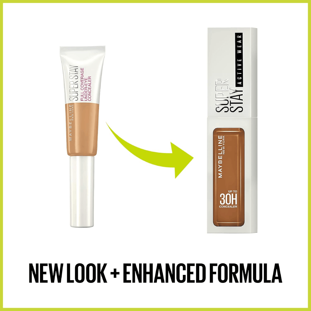Maybelline Super Stay Liquid Concealer Makeup – Full Coverage, Up to 30-Hour Wear, Natural Matte Finish