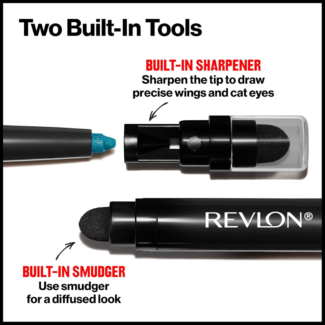Revlon ColorStay Pencil Eyeliner - Waterproof, Longwearing with Built-In Sharpener