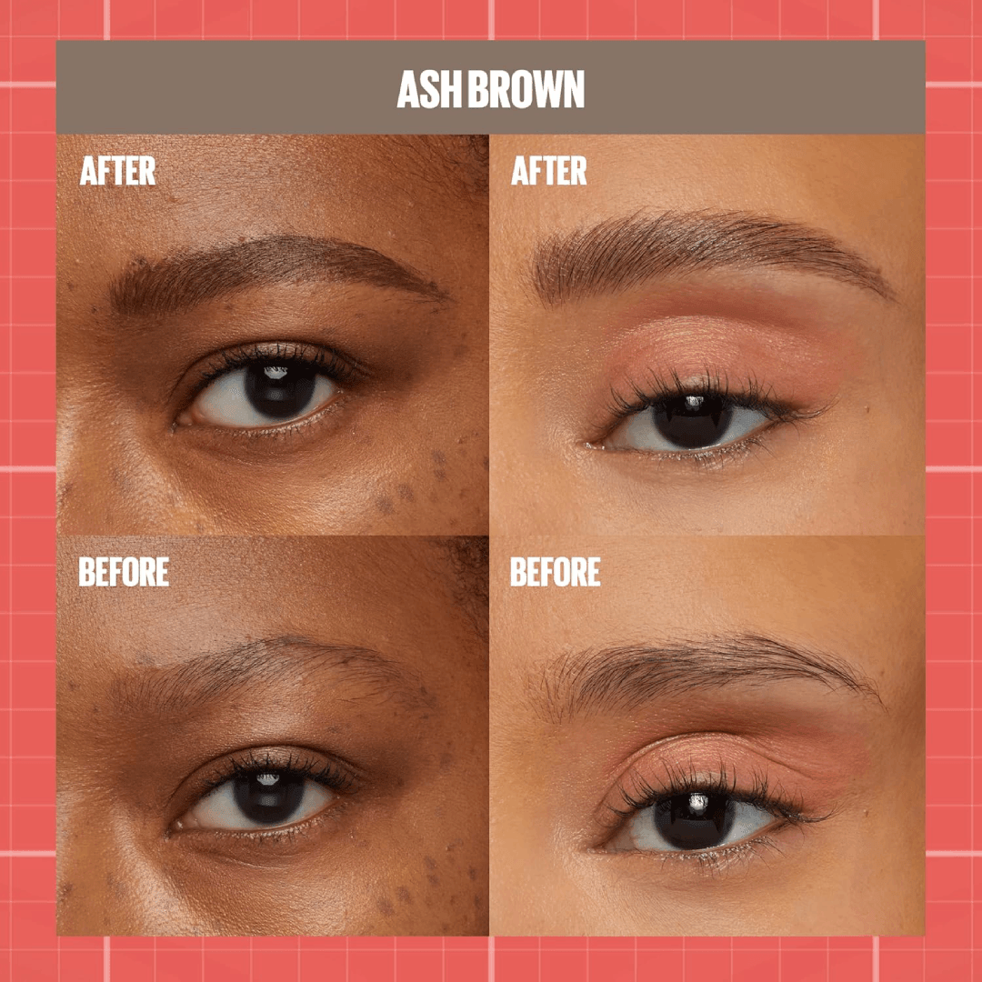 Maybelline Build-A-Brow 2-in-1 Brow Pen and Sealing Brow Gel - Deep Brown - 259 ASH BROWN