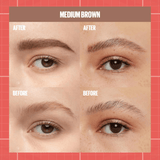 Maybelline Build-A-Brow 2-in-1 Brow Pen and Sealing Brow Gel - Deep Brown - 257 MEDIUM BROWN