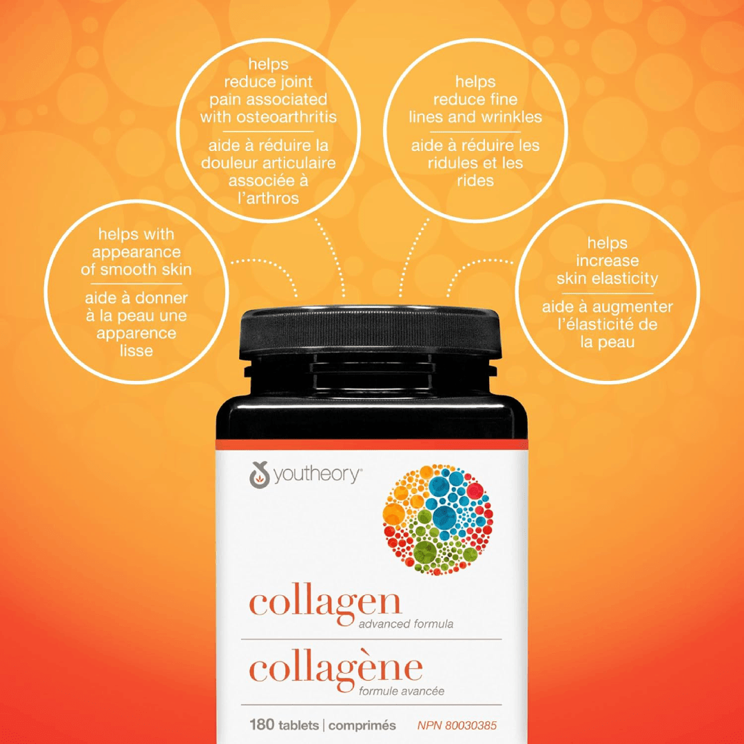Youtheory Collagen Advanced Formula 180 Tablets
