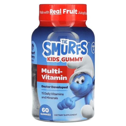 The Smurfs Kids Multivitamin Gummies (Ages 3+) – 60 Smurf Berry Gummies