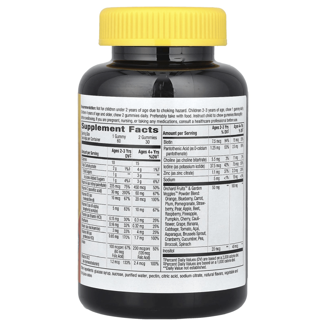 Nature’s Way Alive! Kids Gummy Multivitamin (Cherry, Orange & Grape) – 60 Gummies