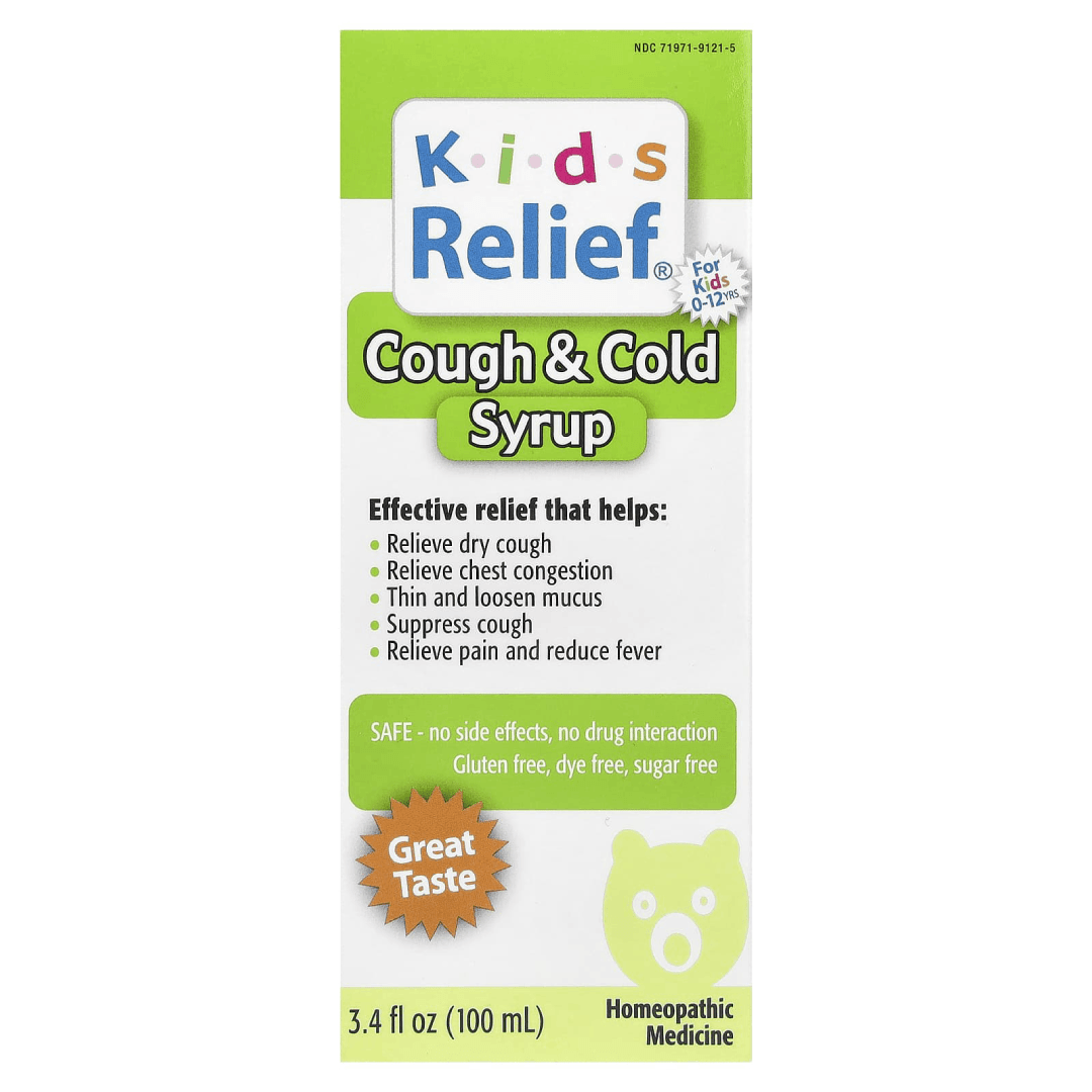 Homeolab USA Kids Relief Cough &amp; Cold Syrup (100ml)