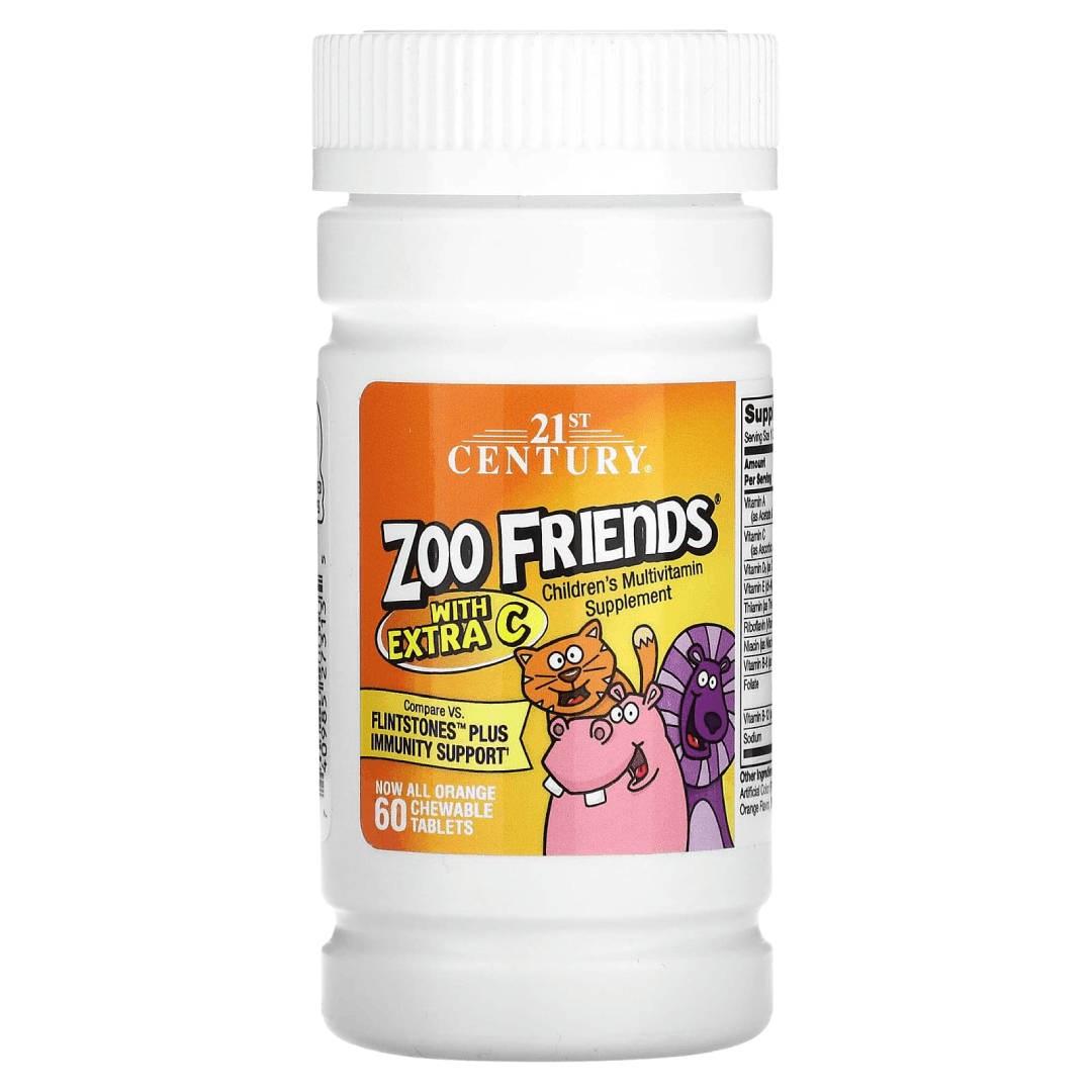 21st Century Zoo Friends Extra C Chewable Tablets (60)