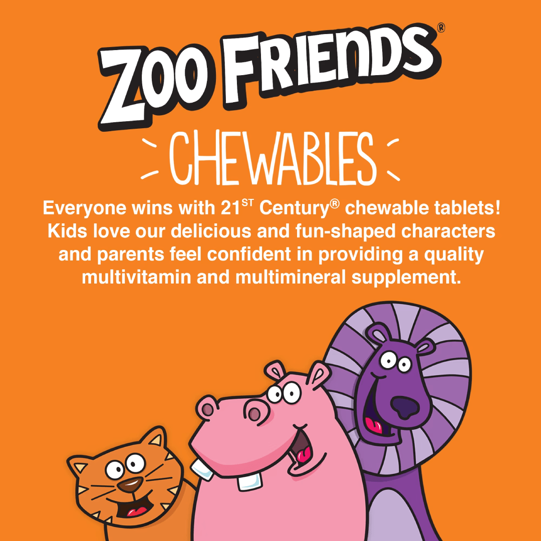 21st Century Zoo Friends Extra C Chewable Tablets (60)