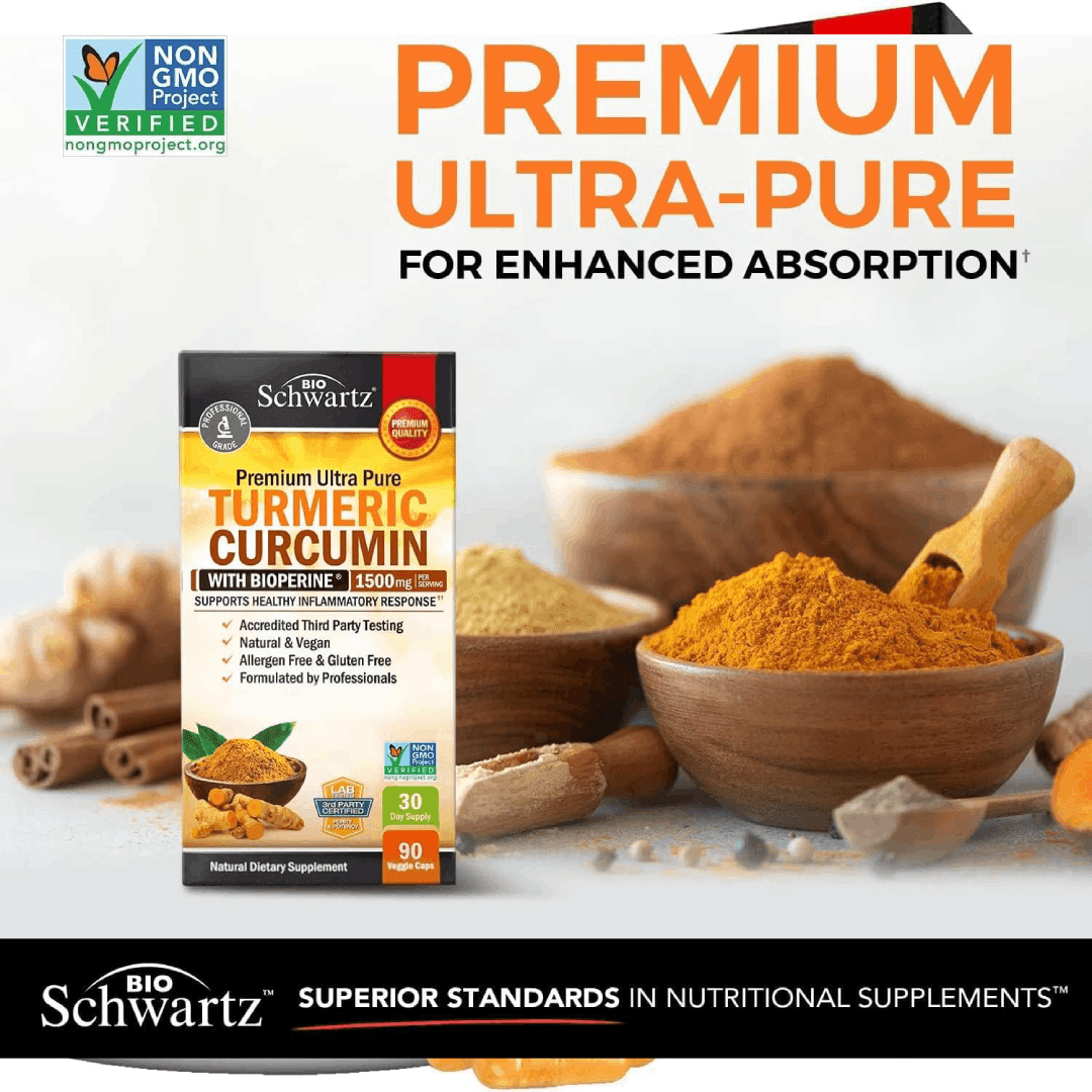 Turmeric Curcumin with BioPerine® 1500mg Capsules