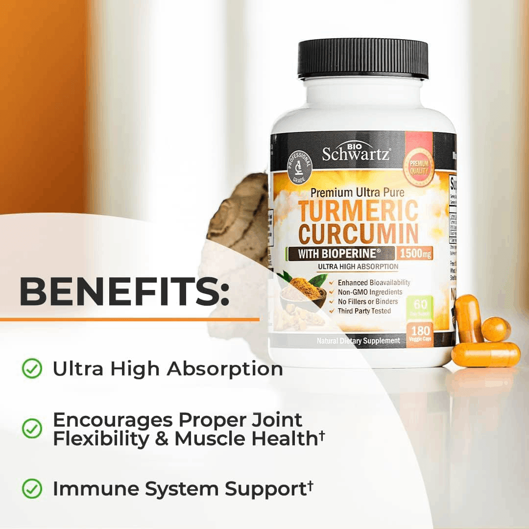 Turmeric Curcumin with BioPerine® 1500mg Capsules