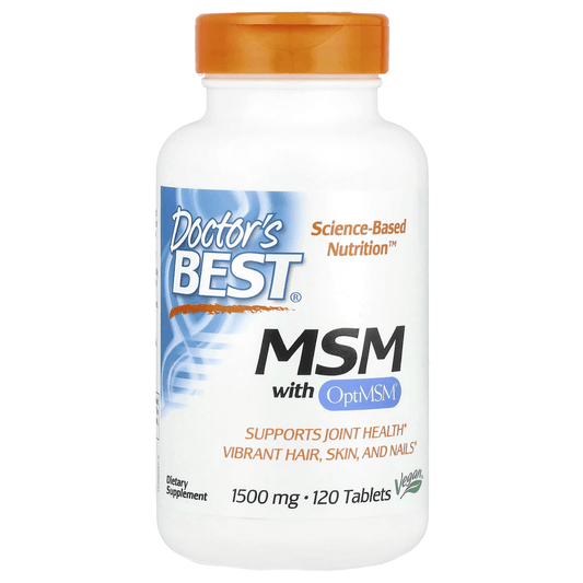 Doctor’s Best MSM with OptiMSM® 1500 mg – 120 Tablets