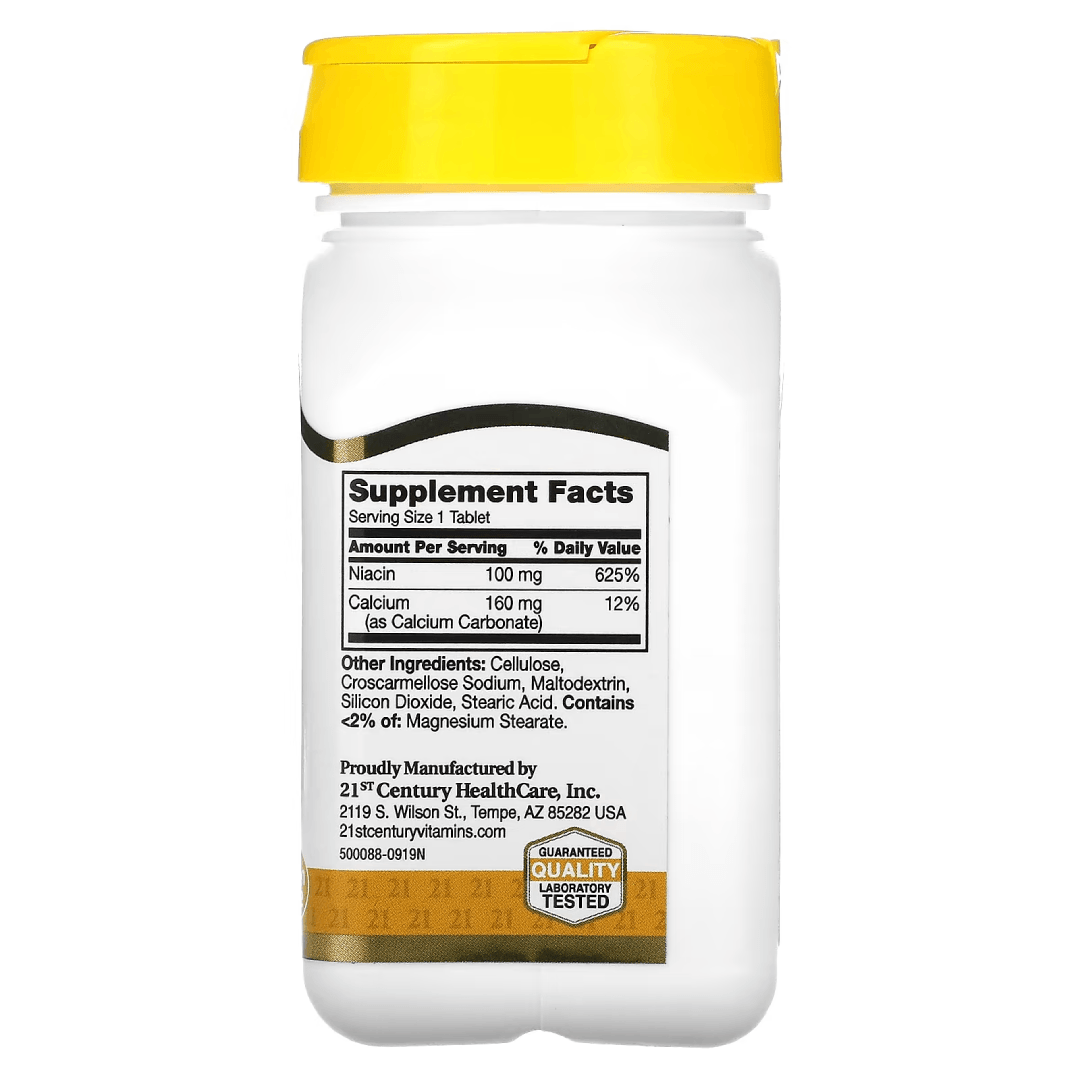 21st Century Niacin 100mg Tablets – 110 Count