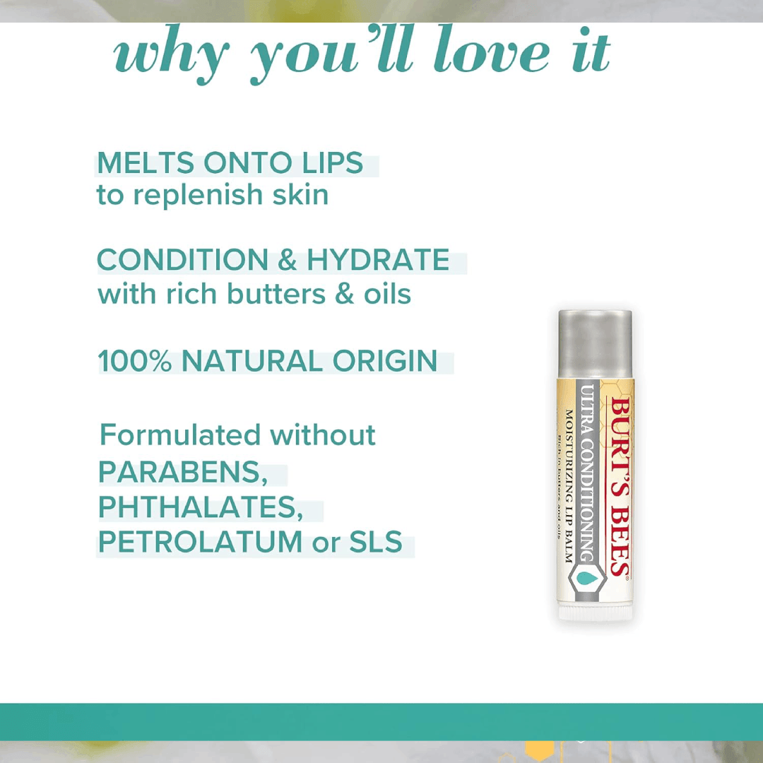 Burt’s Bees Ultra Conditioning Lip Balm 2 Pack