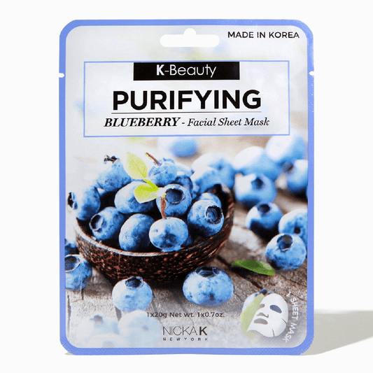 Nicka K K-Beauty Facial Sheet Mask - Blueberry