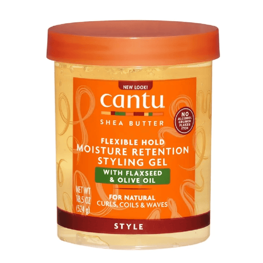 Cantu Shea Butter Flexible Hold Moisture Retention Styling Gel with Flaxseed &amp; Olive Oil – 524g