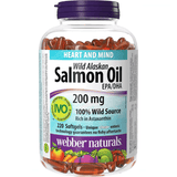 Webber Naturals Wild Alaskan Salmon Oil 200mg – 220 Softgels