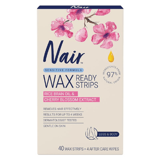 Nair Sensitive Wax Strips for Body &amp; Legs 40 pack