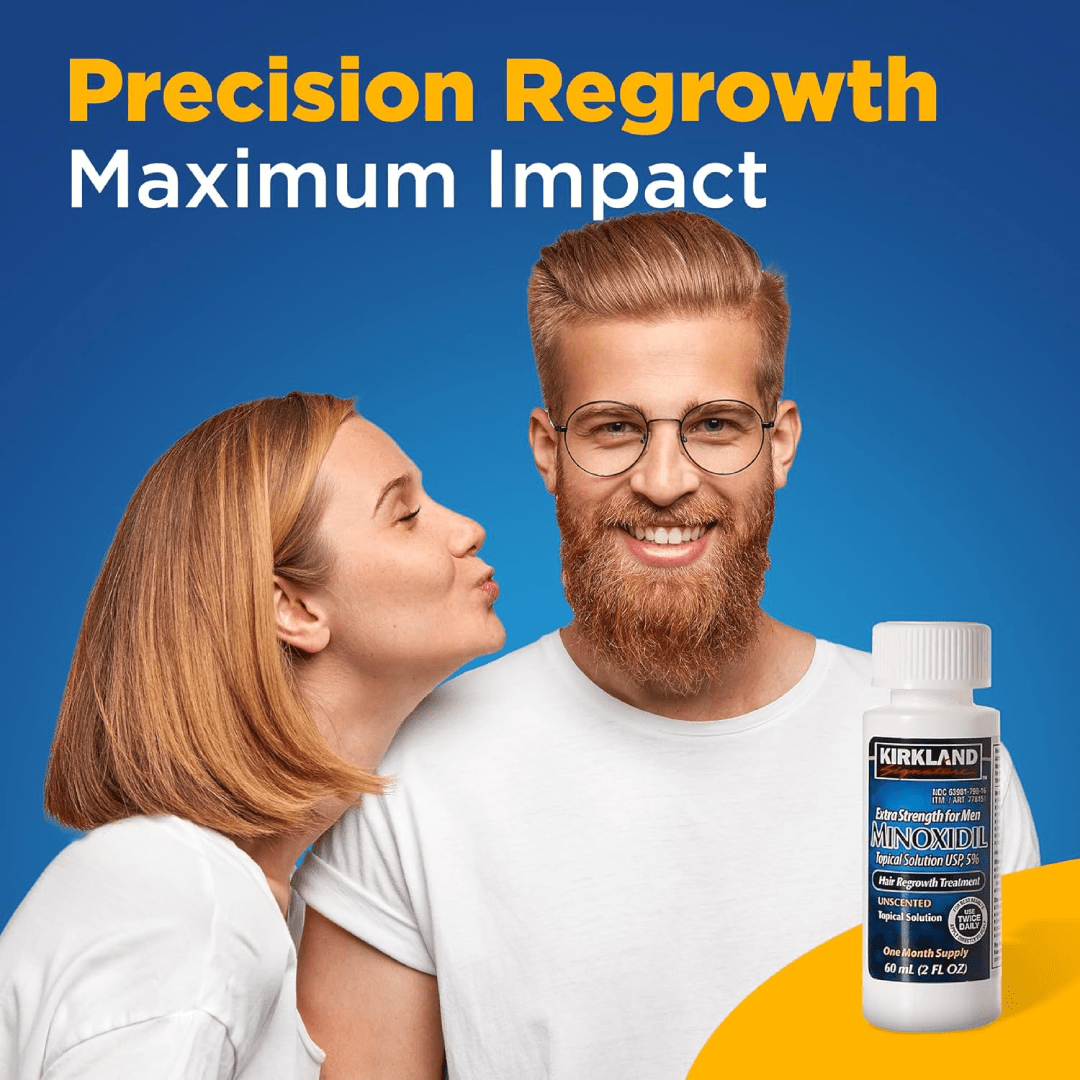 Kirkland Minoxidil 5% Hair Regrowth Solution (1 Month Supply)