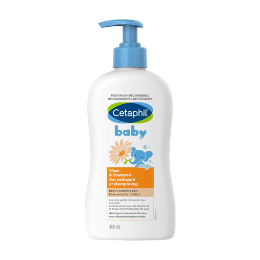 Cetaphil Baby Wash &amp; Shampoo For Sensitive Skin 400ml